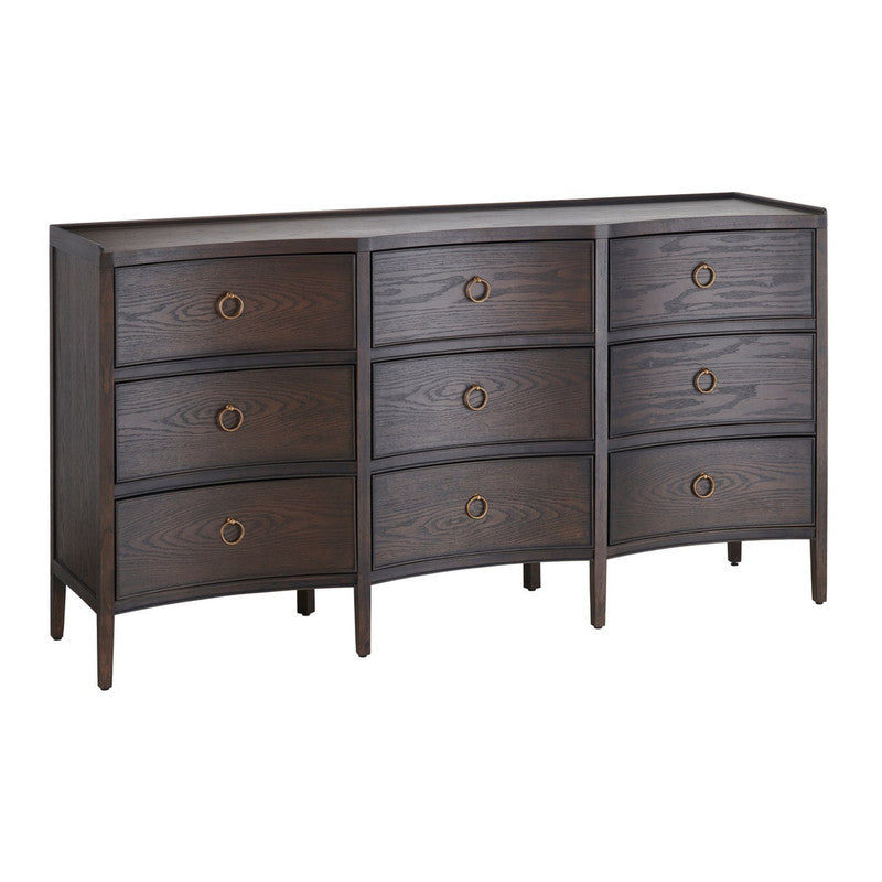 Franklin Brown Nine-Drawer Dresser by Crestview at Eve Furniture