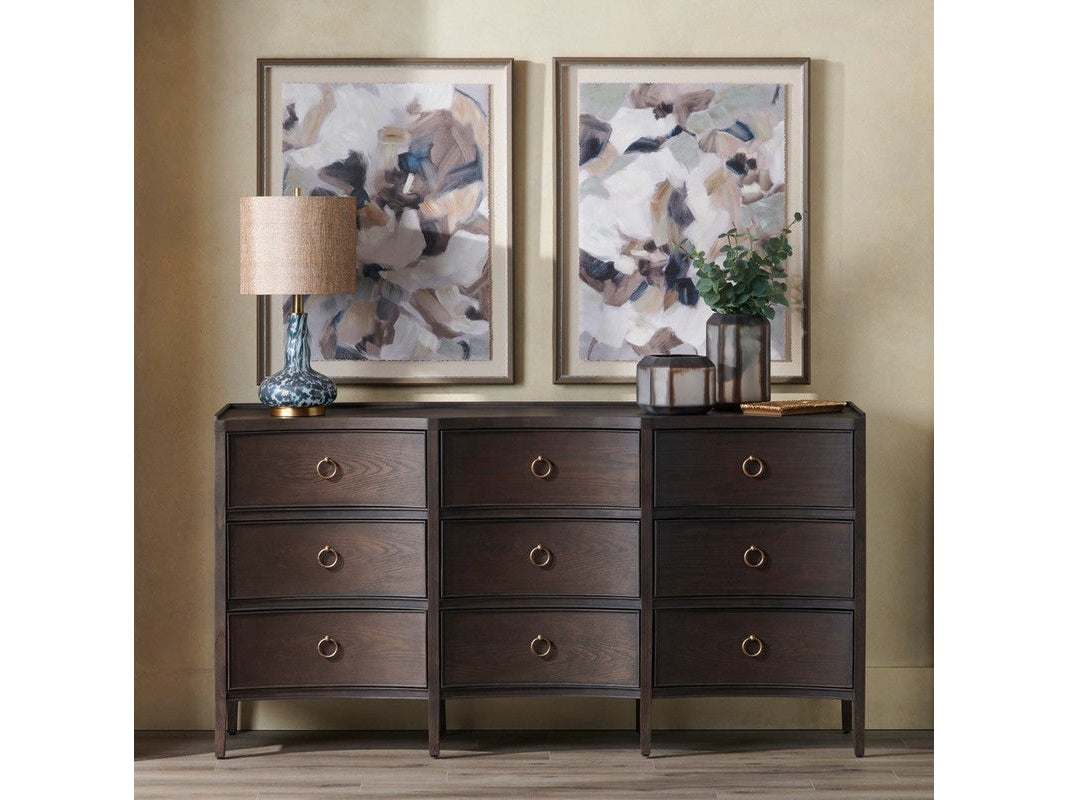 Franklin Brown Nine-Drawer Dresser by Crestview at Eve Furniture