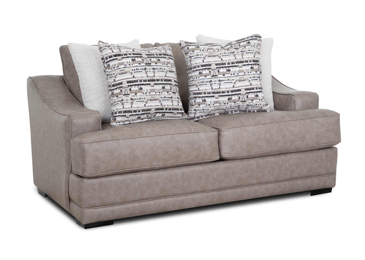 Franklin Duvall Greige Oversized Sofa & Loveseat by Happy Homes at Eve Furniture