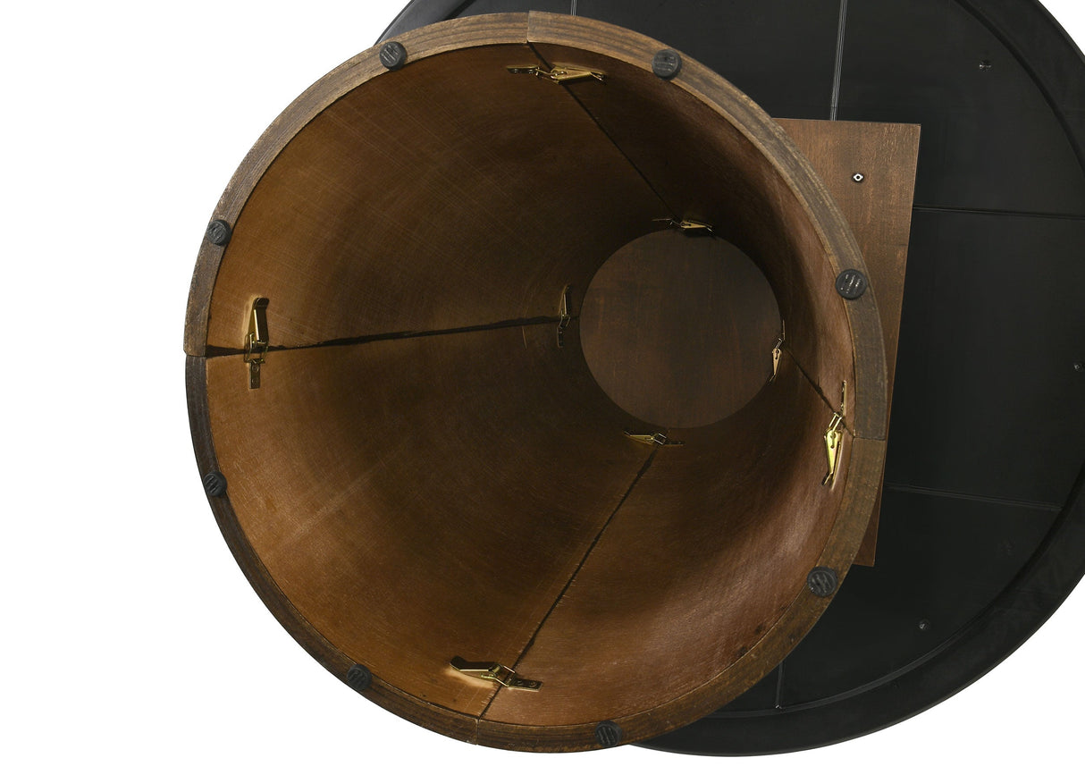 Franklin Grey/Dark Oak 5-piece Round Dining Table Set by Coaster at Eve Furniture