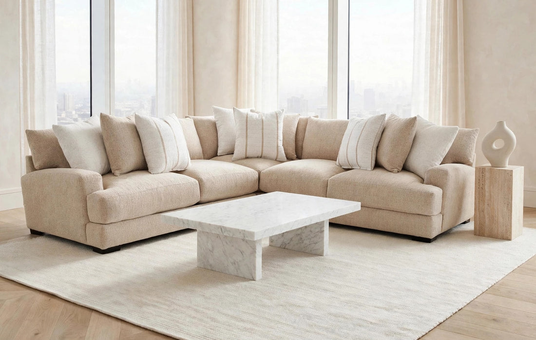 Franklin Shay Oversized Beige Sectional by Happy Homes at Eve Furniture