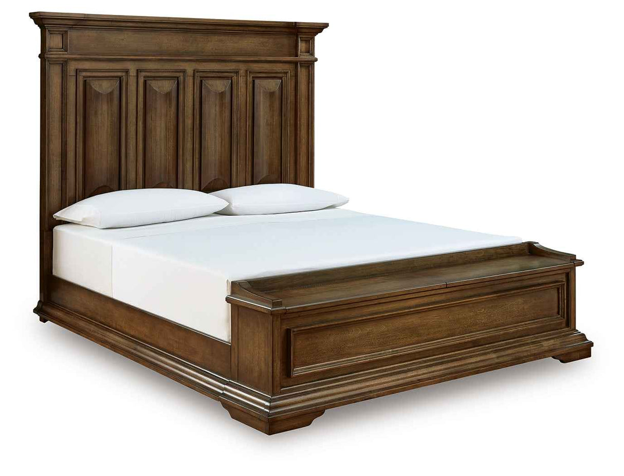 Frantanna Brown California King Panel Storage Bed by Ashley at Eve Furniture