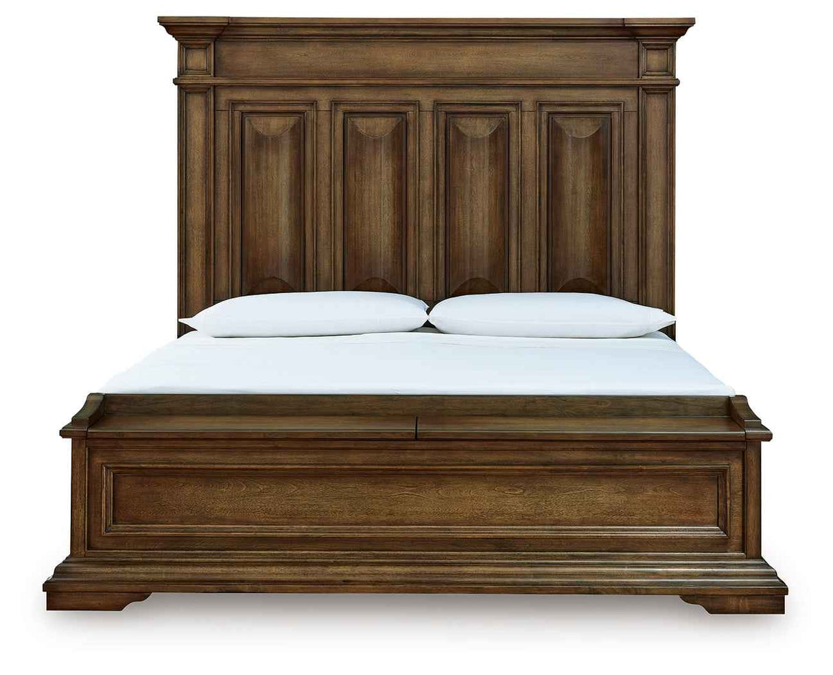 Frantanna Brown King Panel Stroage Bed by Ashley at Eve Furniture