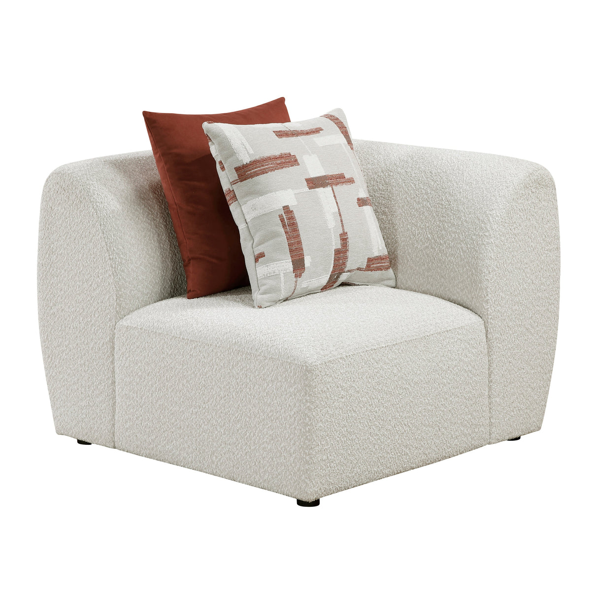 Franz Beige Chenille 3-Piece Modular Loveseat by Homelegance at Eve Furniture