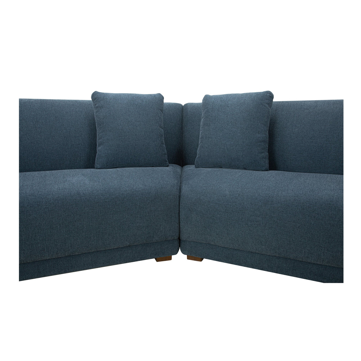 Fraser Deep Blue 2 Piece Modular Sofa by Moe's Home at Eve Furniture