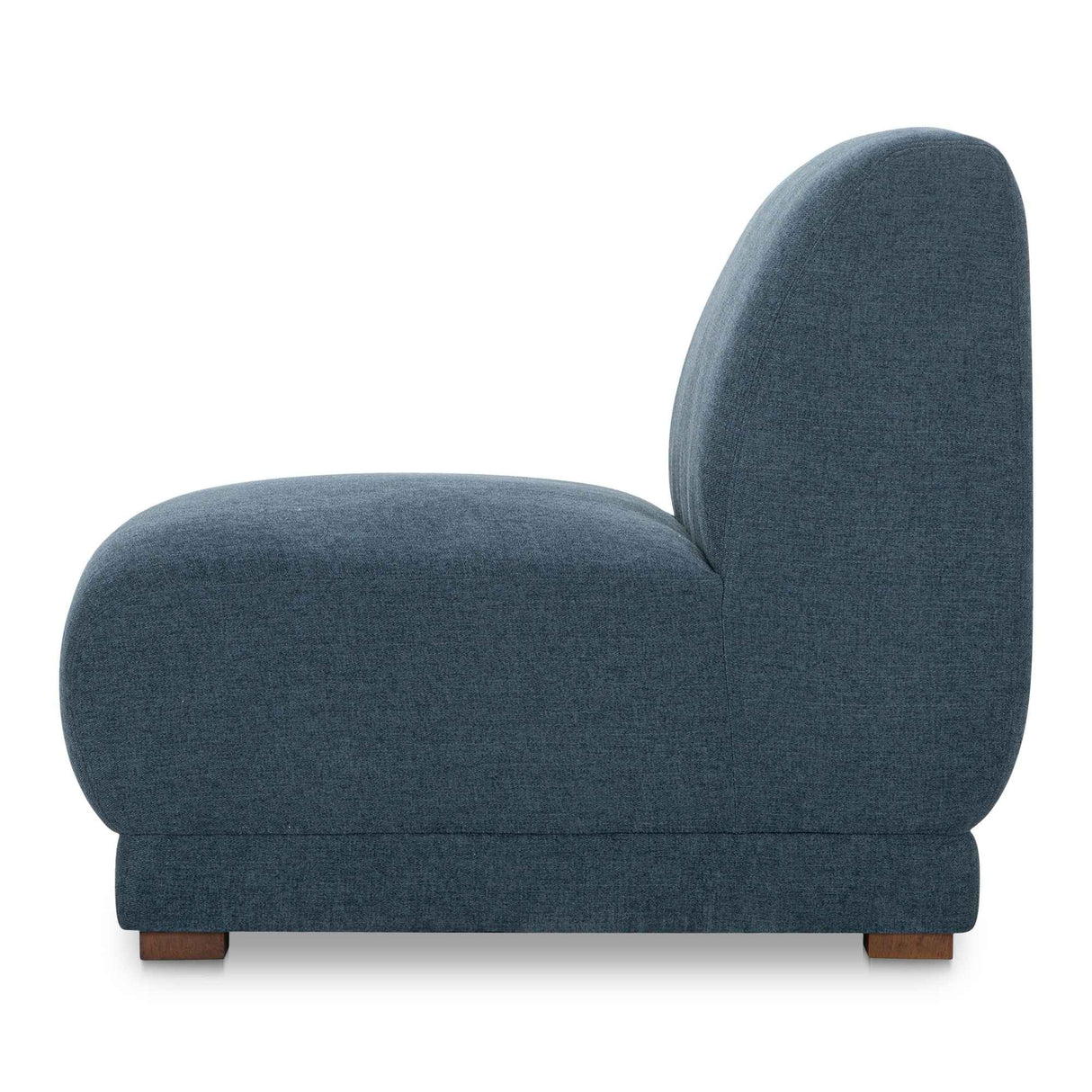 Fraser Deep Blue Slipper Chair by Moe's Home at Eve Furniture