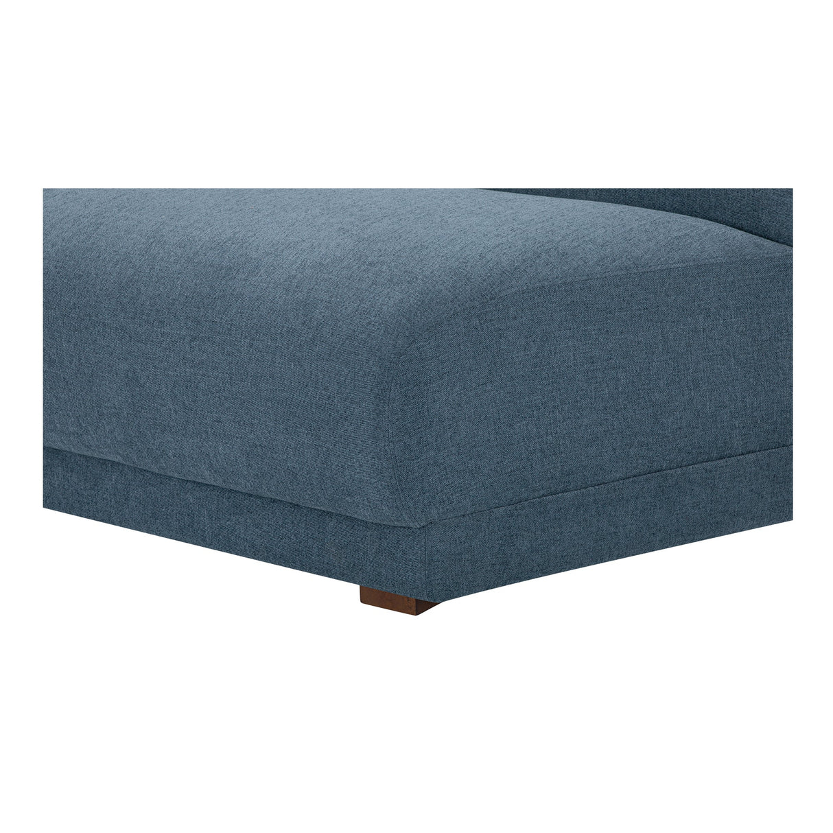 Fraser Deep Blue Wedge Slipper Chair by MOES at Eve Furniture