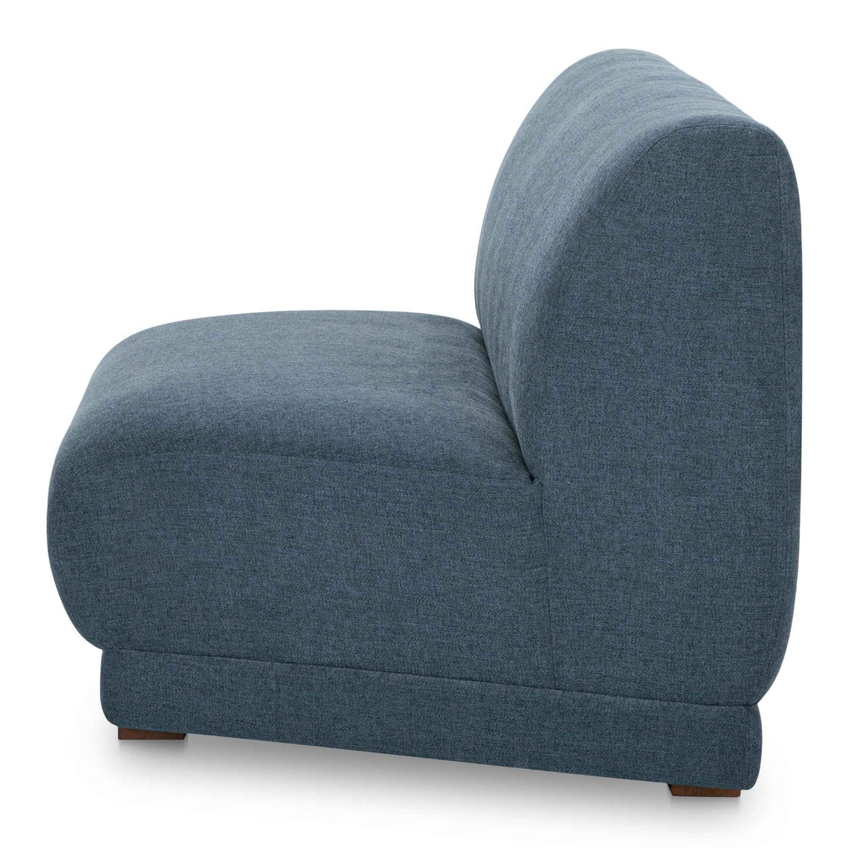 Fraser Deep Blue Wedge Slipper Chair