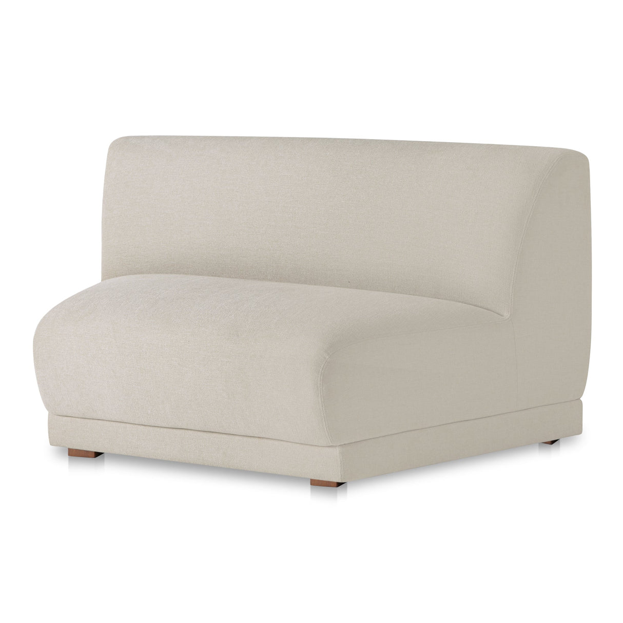 Fraser Off White Wedge Slipper Chair by MOES at Eve Furniture