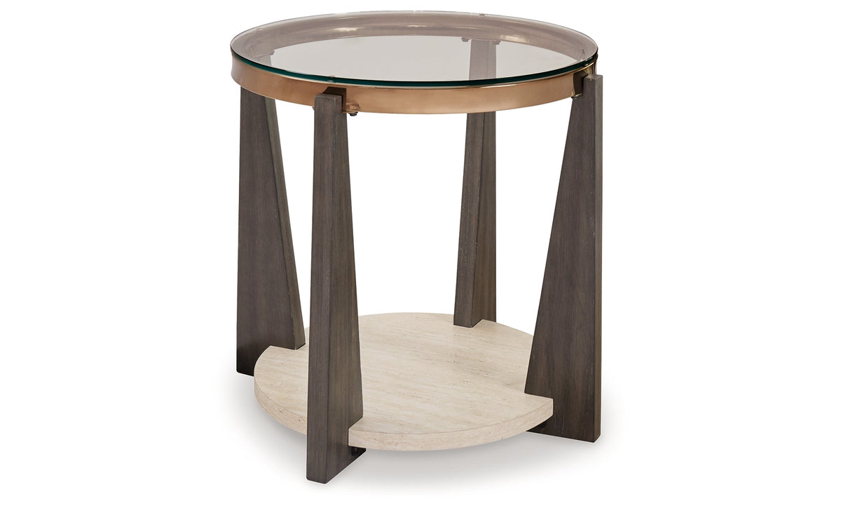 Frazwa Coffee Table with 2 End Tables in Multi by Ashley at Eve Furniture