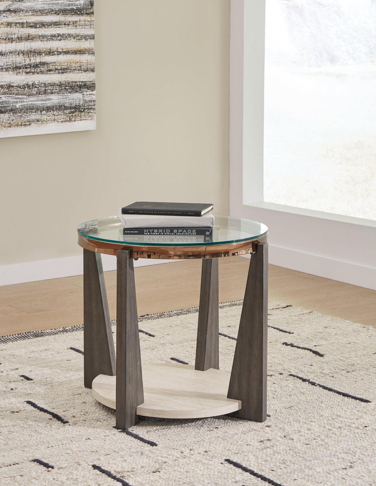 Frazwa Coffee Table with 2 End Tables in Multi by Ashley at Eve Furniture