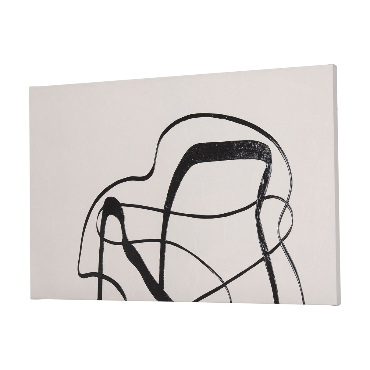 Free Lines Creamy (Set of 3) by Mercana Studio a Hand Embellished Textured Canvas by Mercana at Eve Furniture