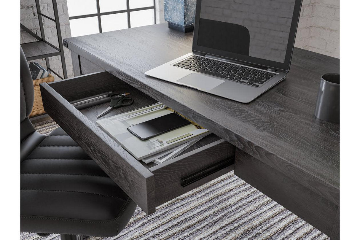 Freedan Grayish Brown 48" Home Office Desk by Ashley at Eve Furniture