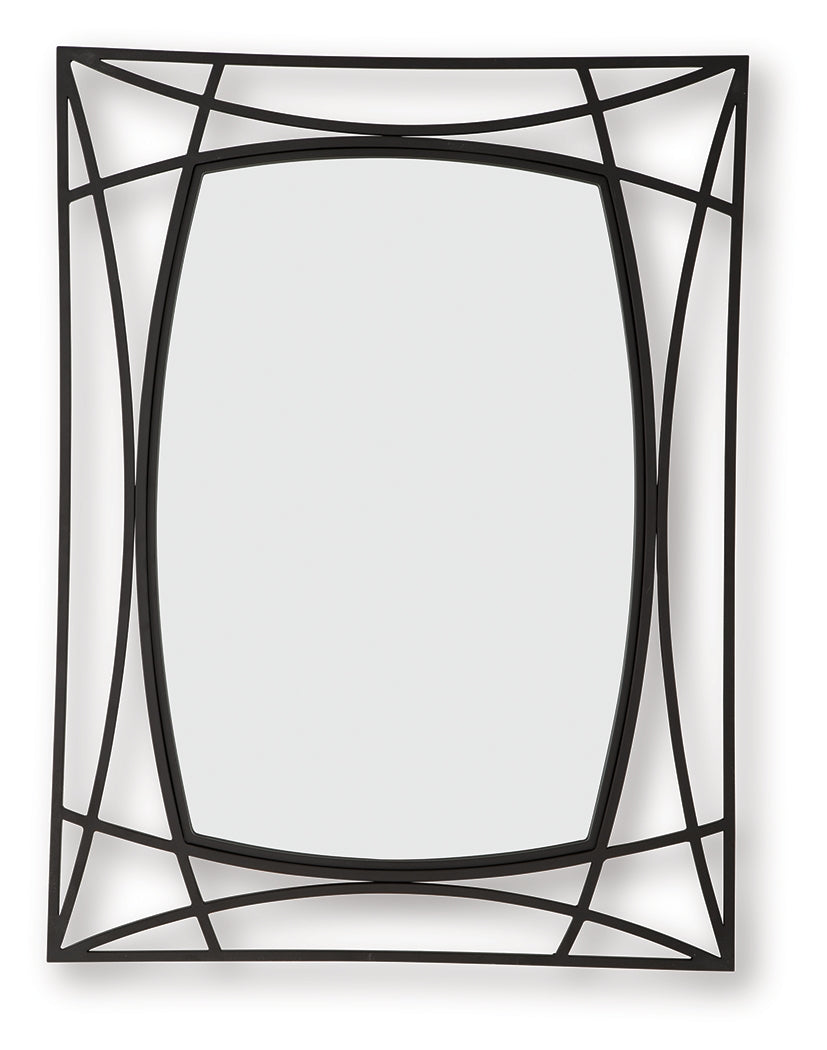 Freenville Black Accent Mirror by ASHLEY FURNITURE at Eve Furniture