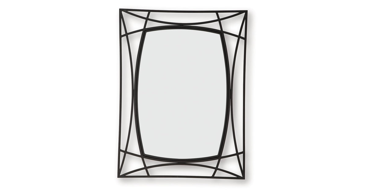 Freenville Black Accent Mirror by ASHLEY FURNITURE at Eve Furniture