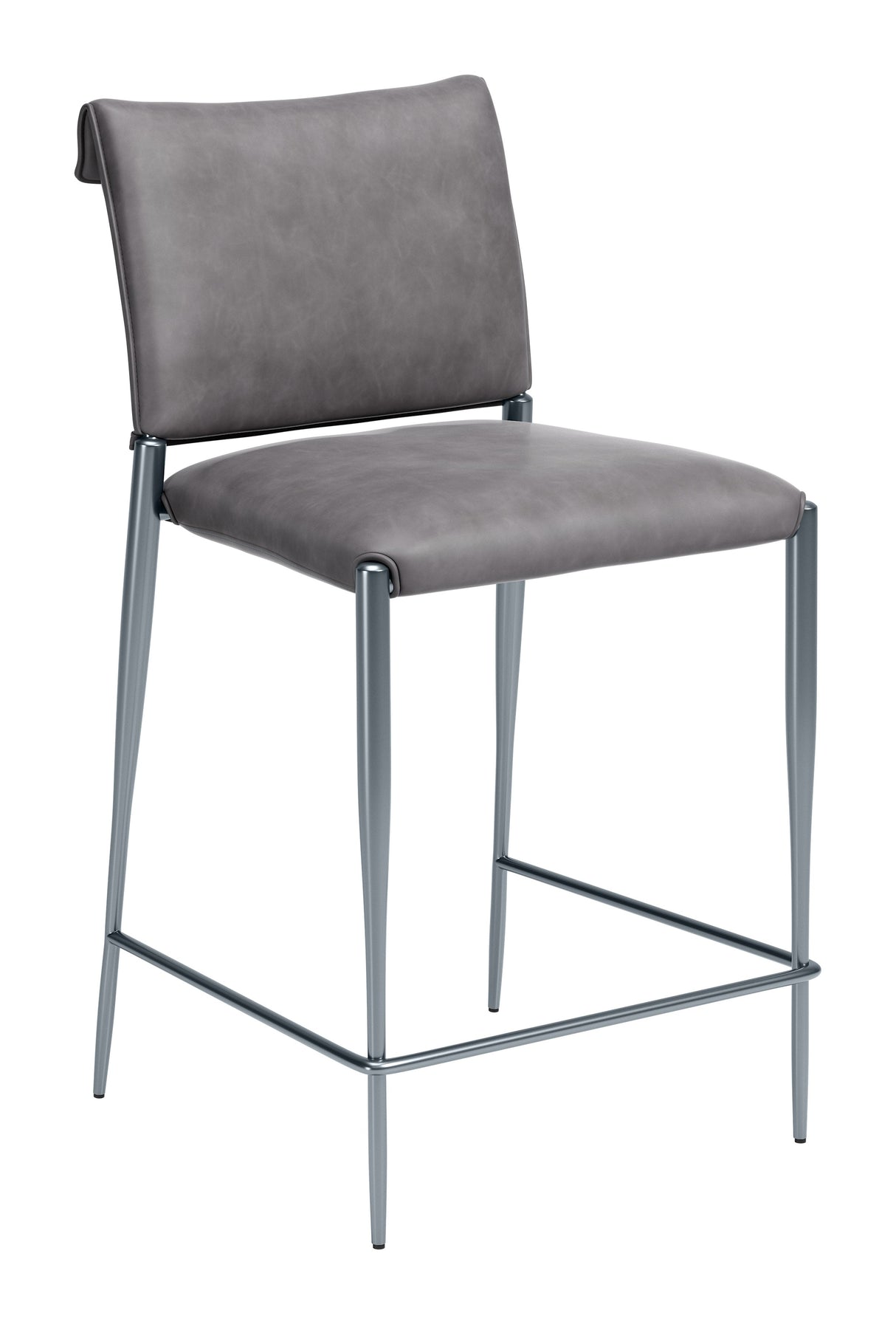 Freesia Charcoal Gray Counter Stool (Set of 2) by Zuomod at Eve Furniture
