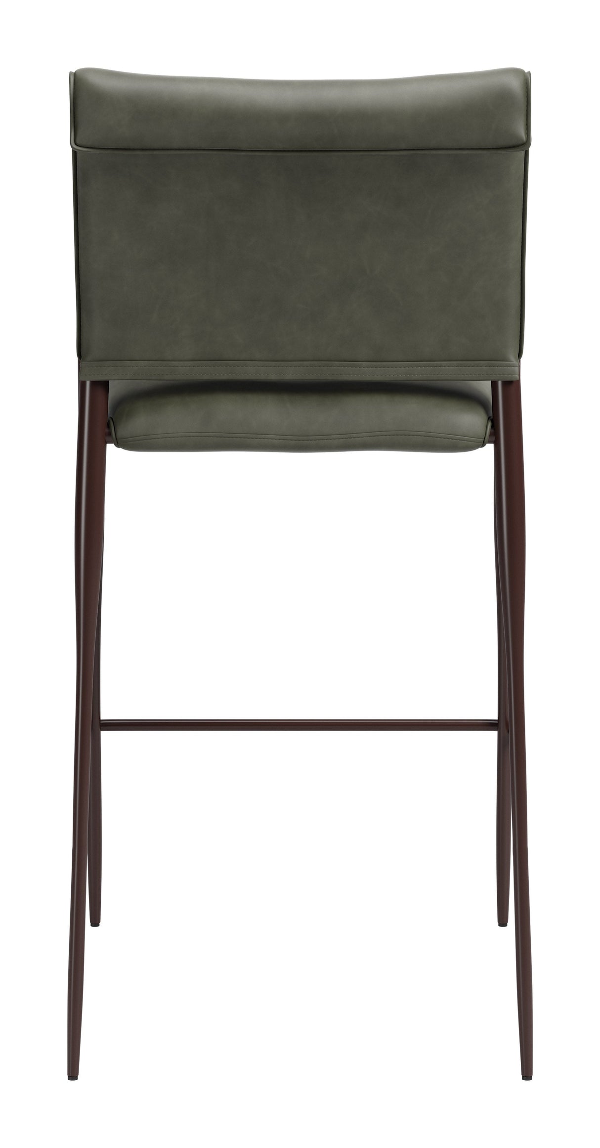 Freesia Olive Green Barstool (Set of 2) by Zuomod at Eve Furniture