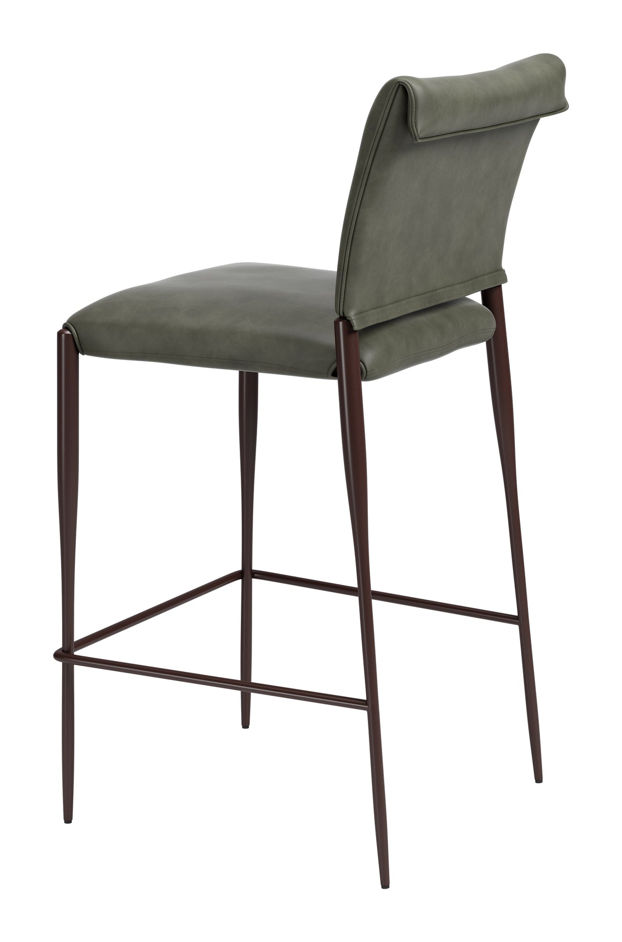 Freesia Olive Green Barstool (Set of 2) by Zuomod at Eve Furniture