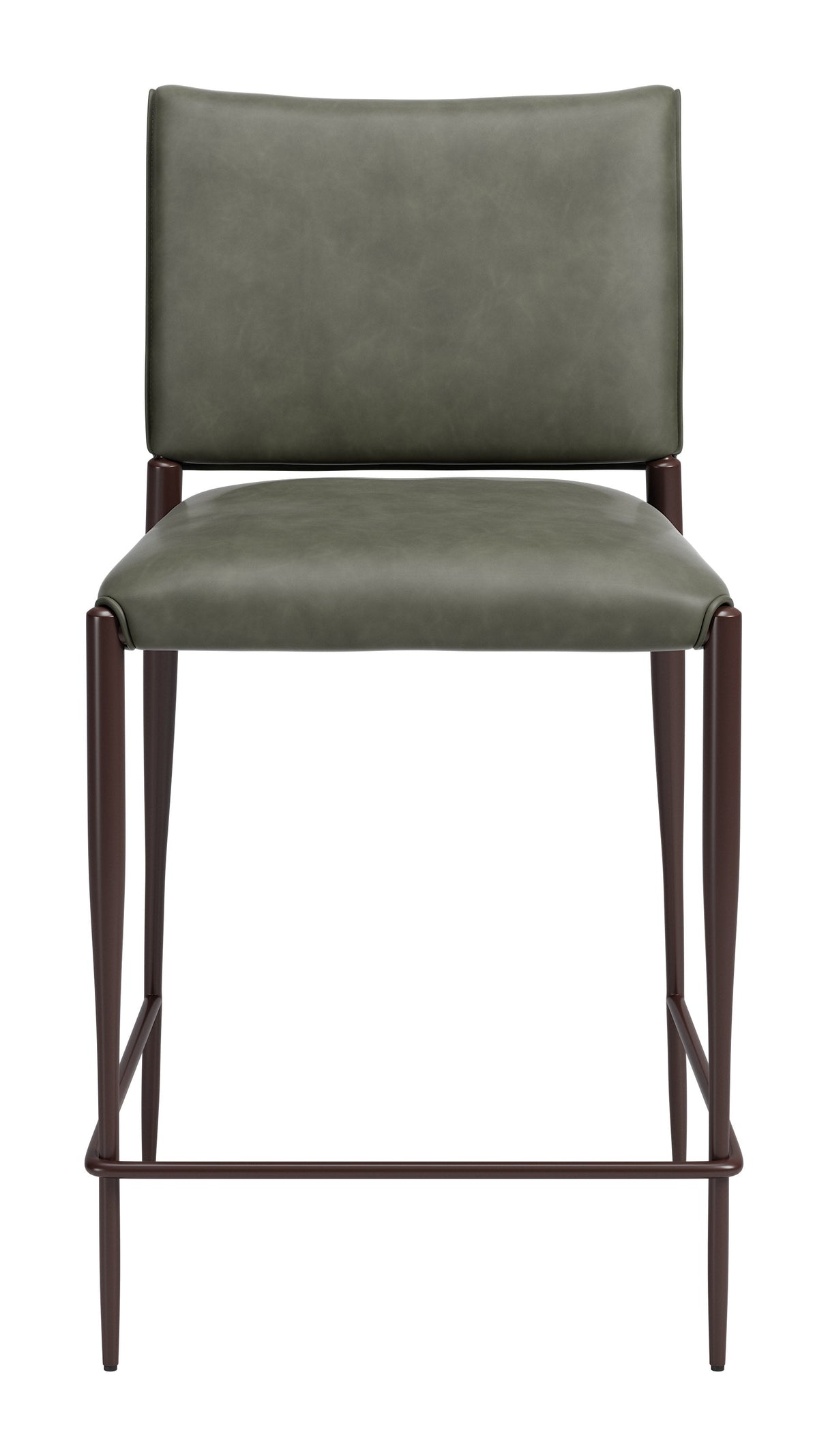 Freesia Olive Green Counter Stool (Set of 2) by Zuomod at Eve Furniture