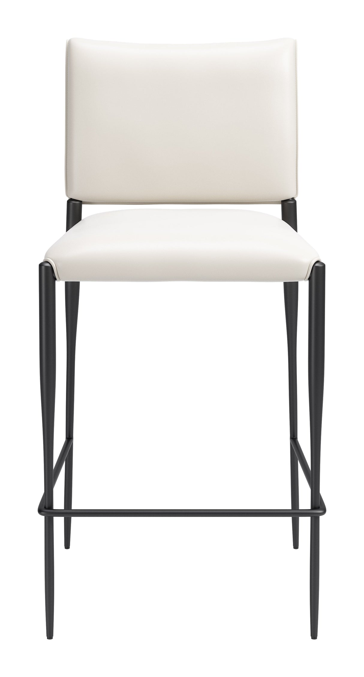 Freesia White Barstool (Set of 2) by Zuomod at Eve Furniture