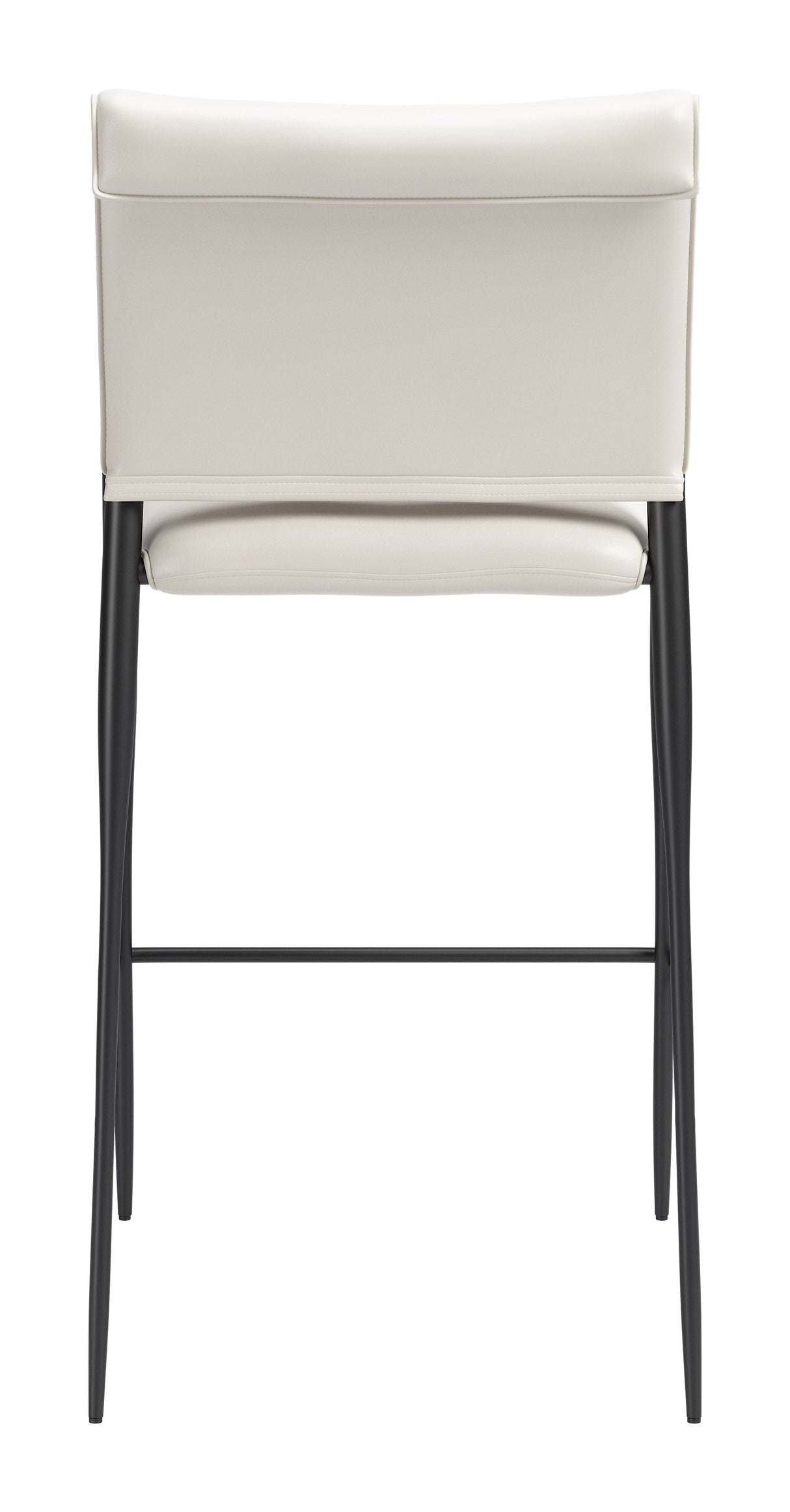Freesia White Barstool (Set of 2) by Zuomod at Eve Furniture