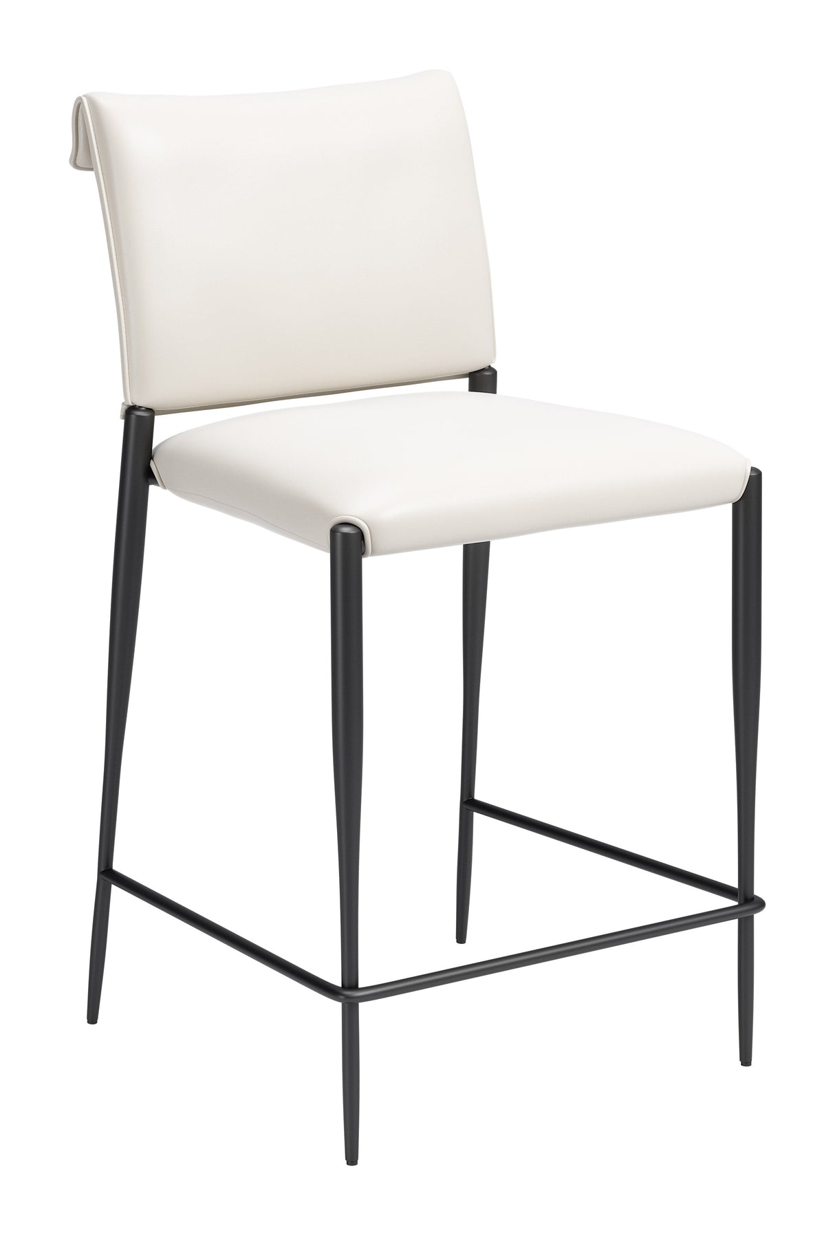 Freesia White Counter Stool (Set of 2) by Zuomod at Eve Furniture
