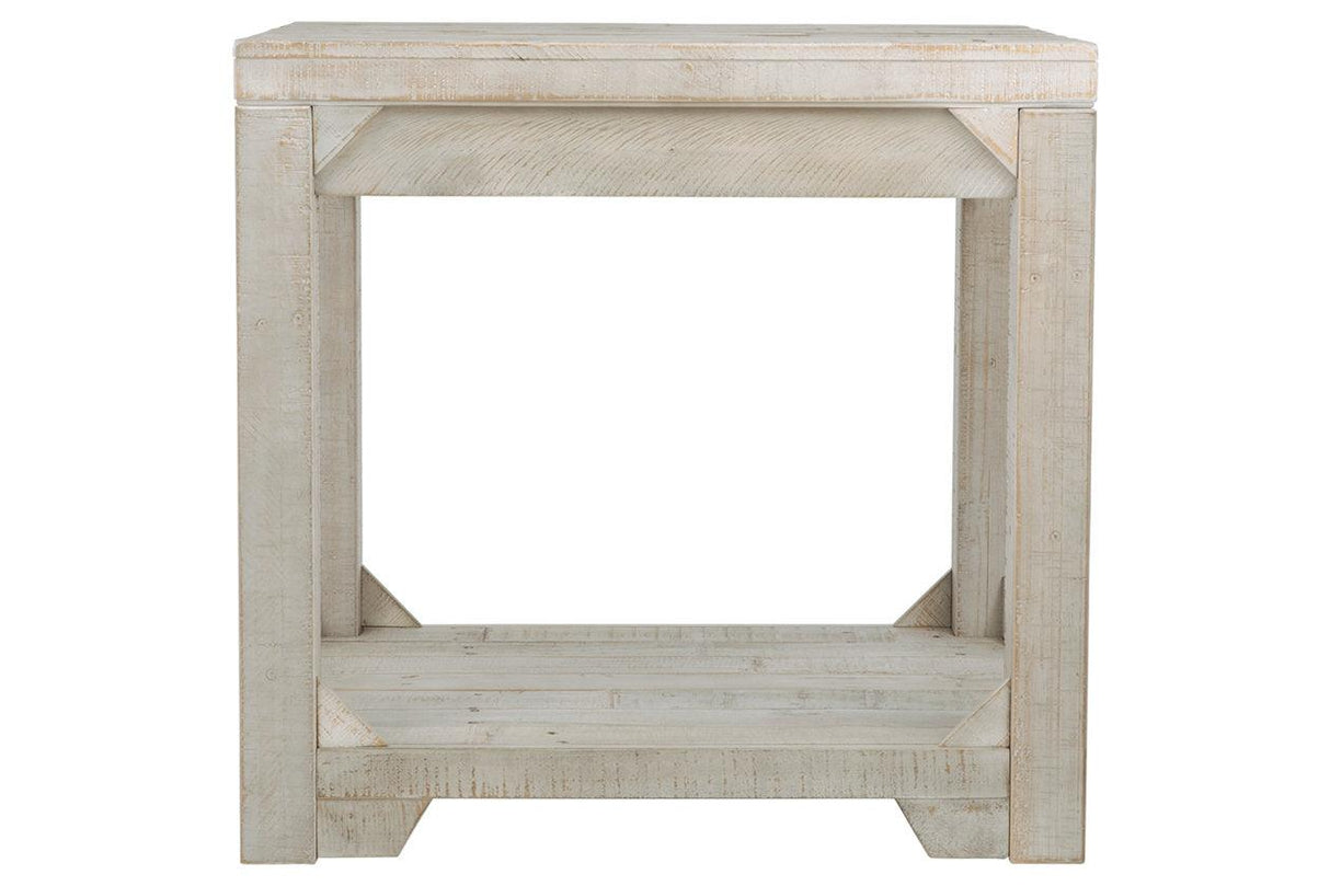Fregine Whitewash End Table by Ashley at Eve Furniture