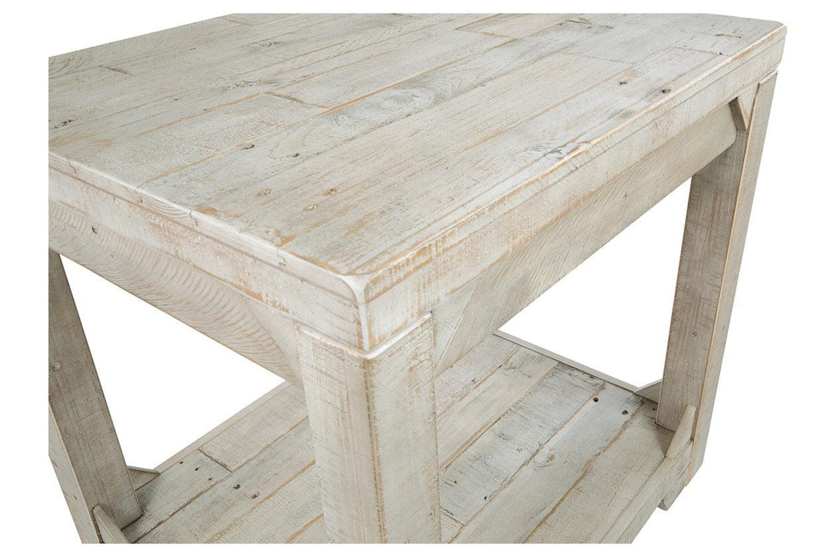 Fregine Whitewash End Table by Ashley at Eve Furniture