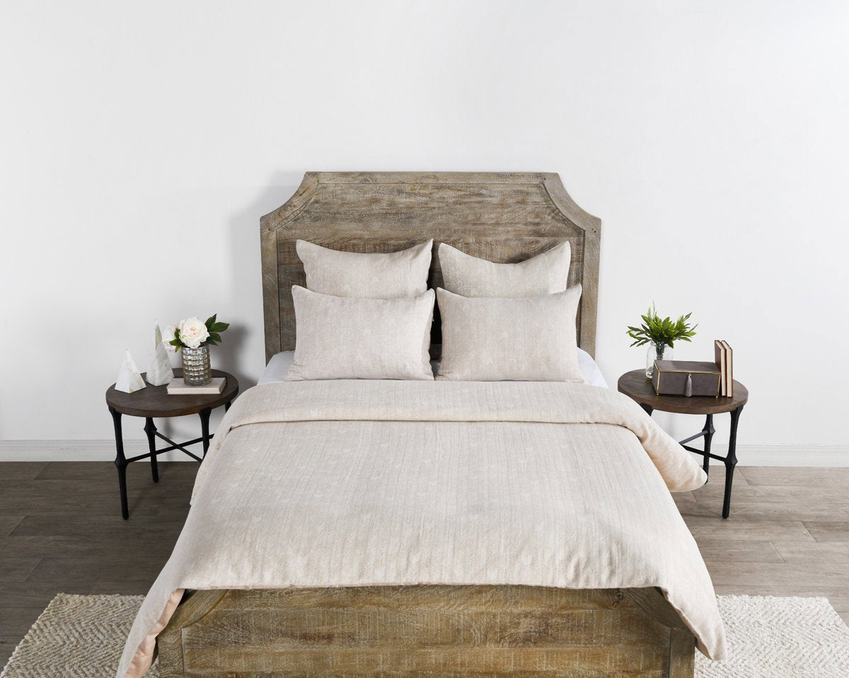 French Herringbone Natural Duvet Collection by Classic Home at Eve Furniture