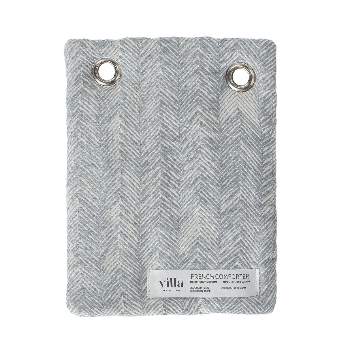 French Herringbone Storm Comforter Collection by Classic Home at Eve Furniture