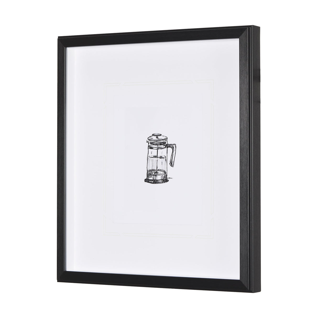 French Press by Simeng a Framed Art Print Matted under Glass by Mercana at Eve Furniture