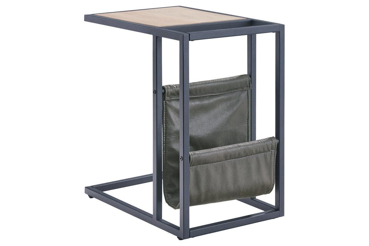 Freslowe Light Brown/Black Chairside End Table by Ashley at Eve Furniture
