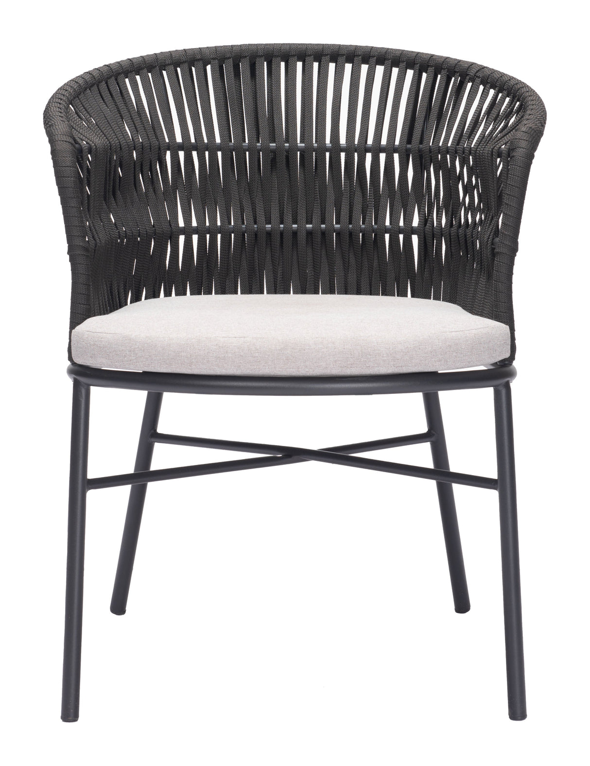 Freycinet Black Outdoor Dining Chair (Set of 2) by Zuomod at Eve Furniture