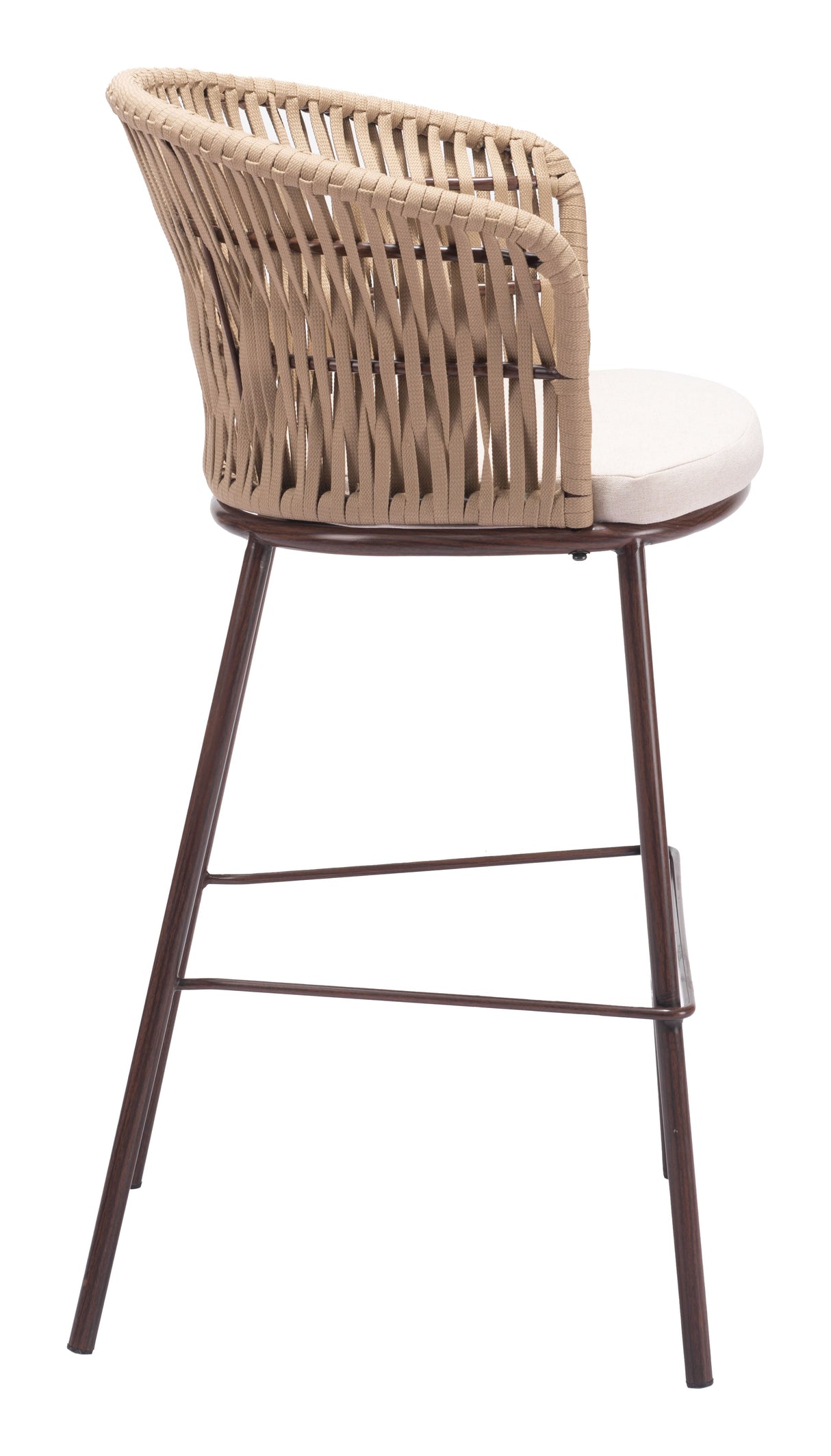 Freycinet Natural Outdoor Barstool (Set of 2) by Zuomod at Eve Furniture