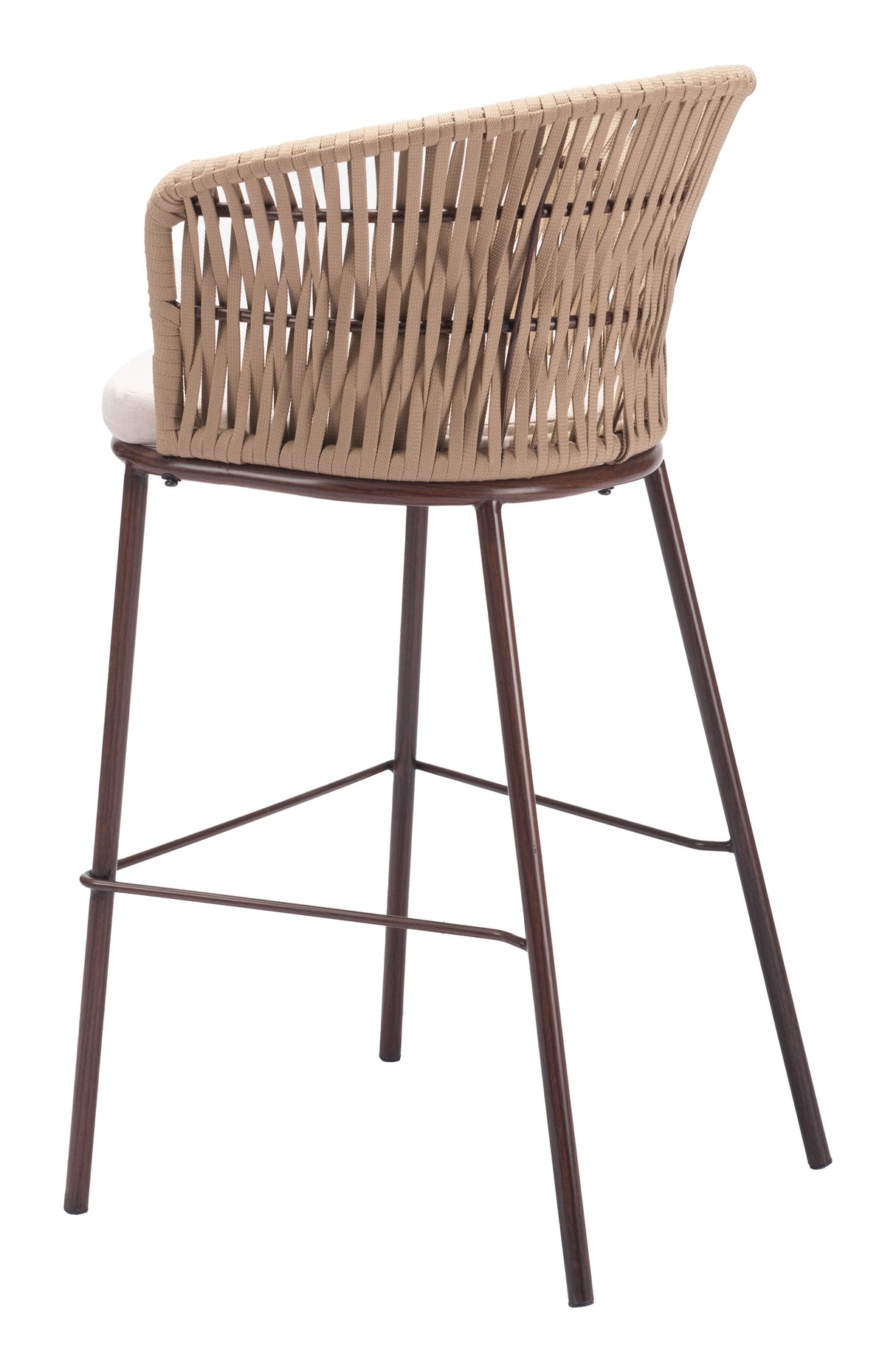 Freycinet Natural Outdoor Barstool (Set of 2) by Zuomod at Eve Furniture