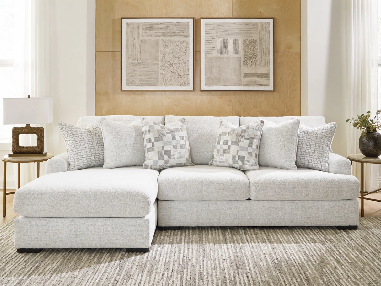 Misty-Lakes Chalk 2-Piece LAF Sectional by Ashley at Eve Furniture