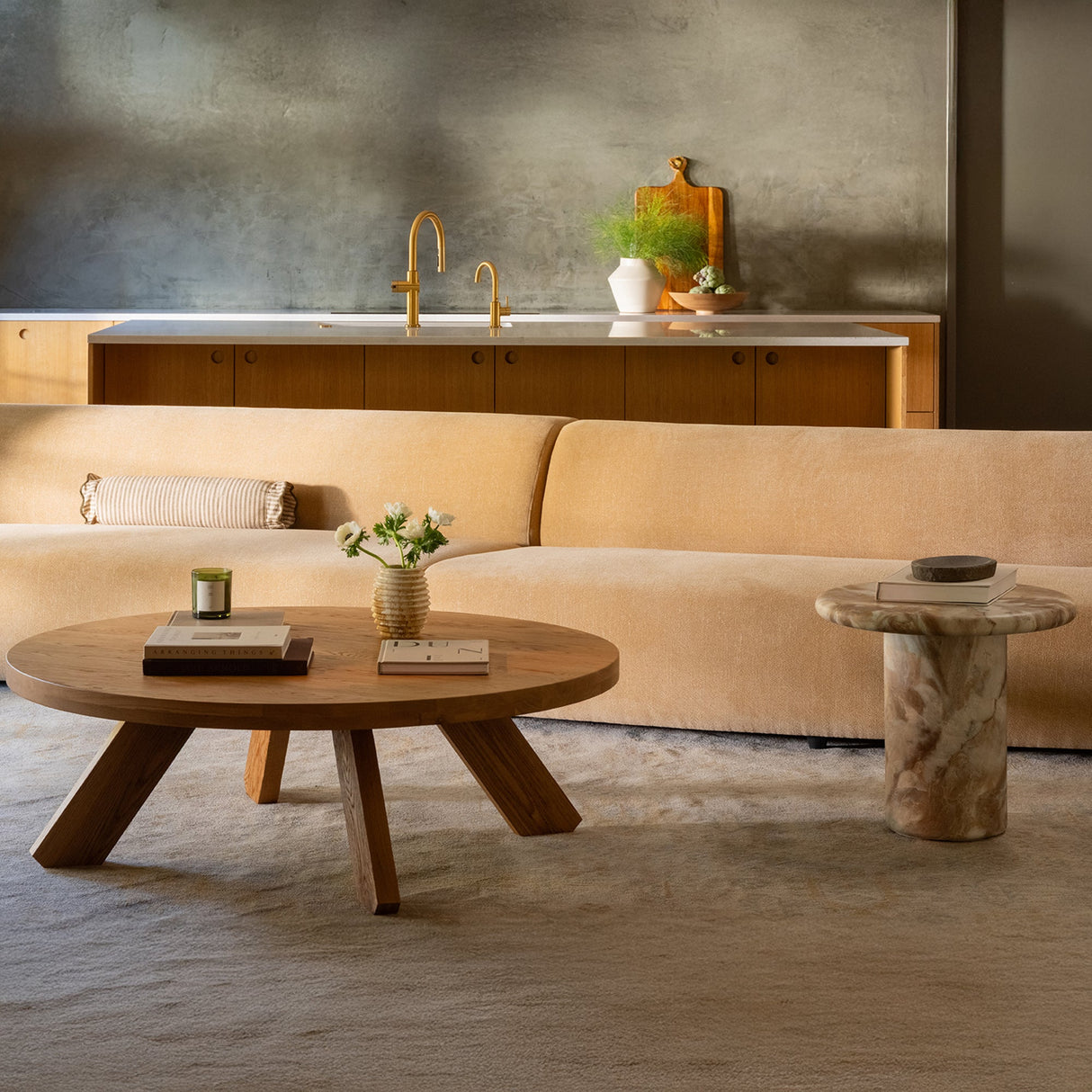 Frida Brown Outdoor Side Table by Moe's Home at Eve Furniture