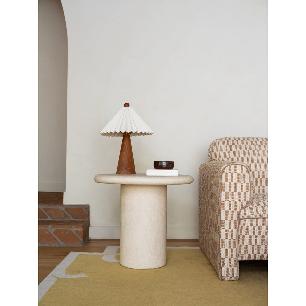 Frida Cream Outdoor Side Table by Moe's Home at Eve Furniture