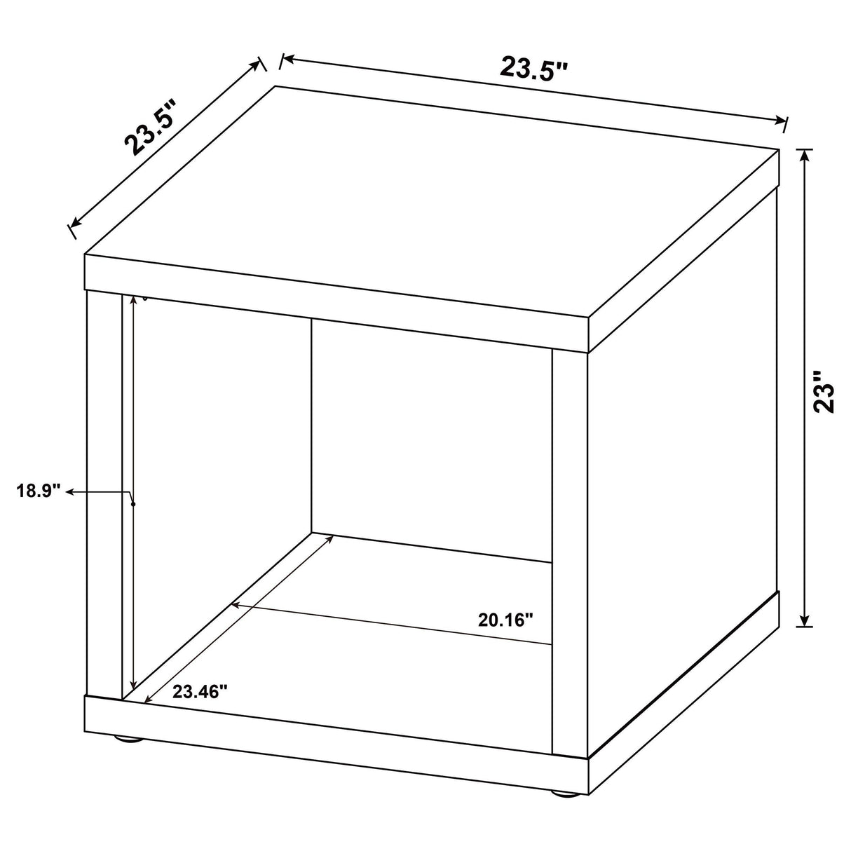 Frisco Dark Pine 2-Piece Coffee and End Table Set by Coaster at Eve Furniture