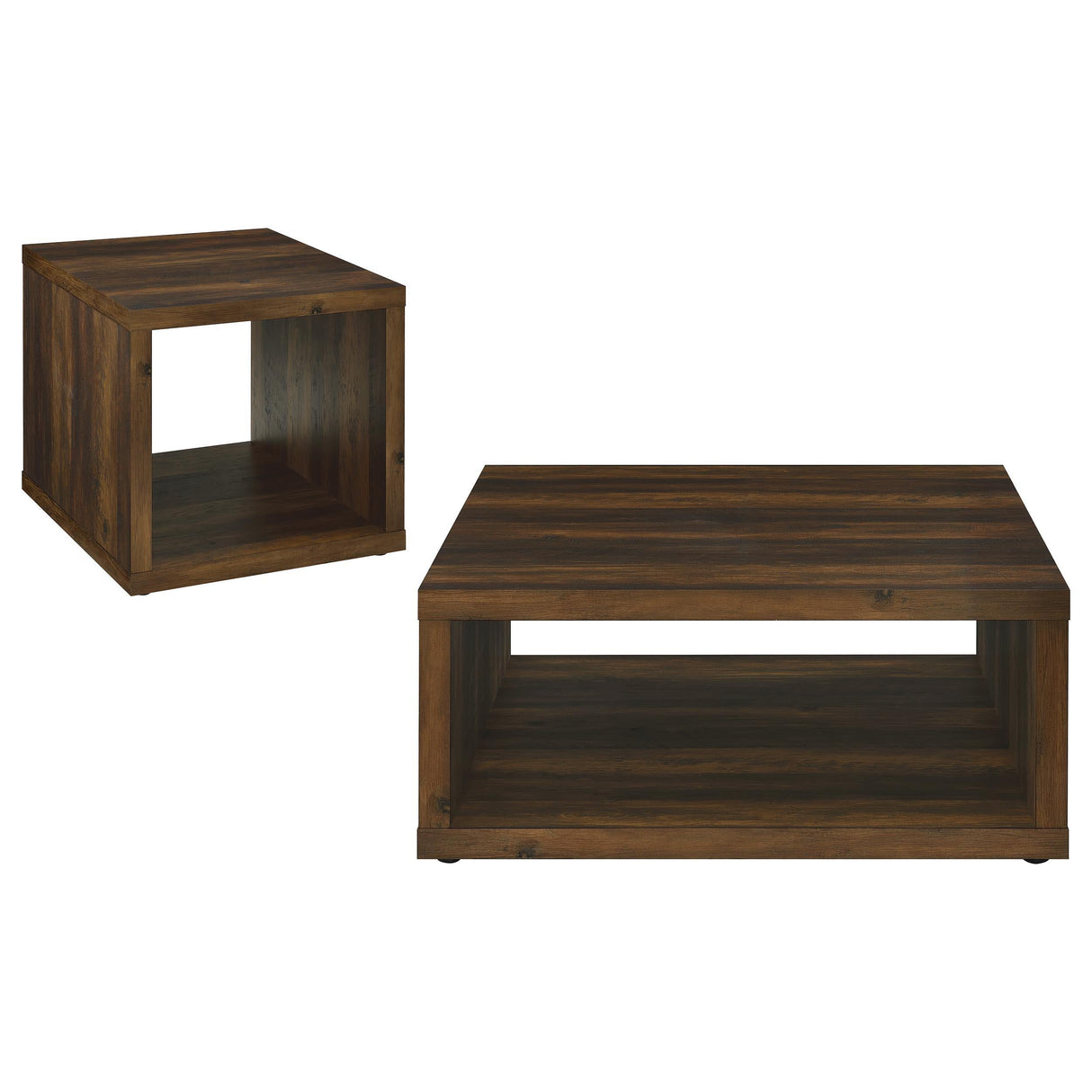 Frisco Dark Pine 2-Piece Coffee and End Table Set by Coaster at Eve Furniture