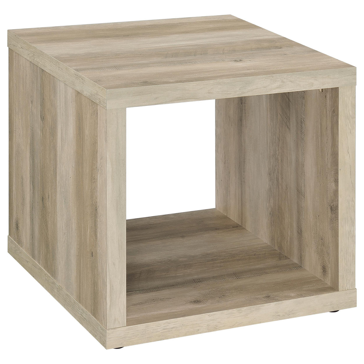Frisco Distressed Pine Square Engineered Wood Side End Table by Coaster at Eve Furniture