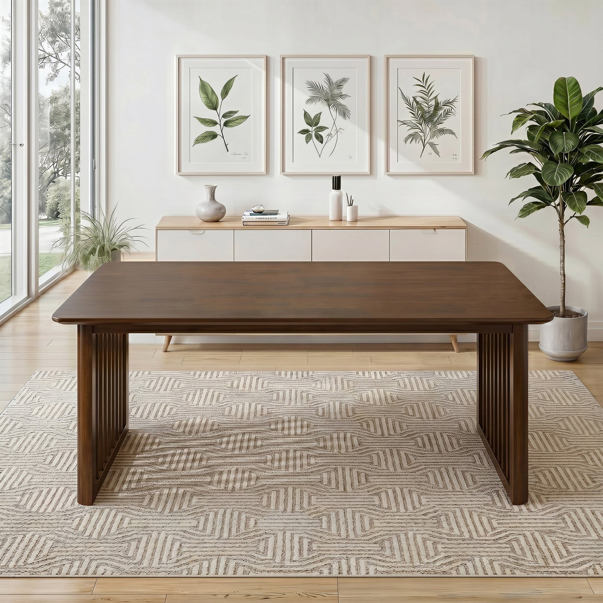 Frontignan Walnut Rectangular Dining Table