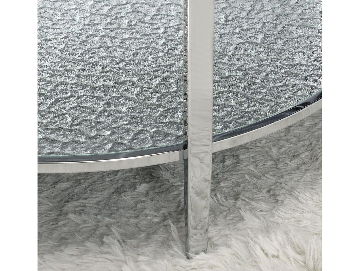 Frostine Round Cocktail Table by Steve Silver at Eve Furniture
