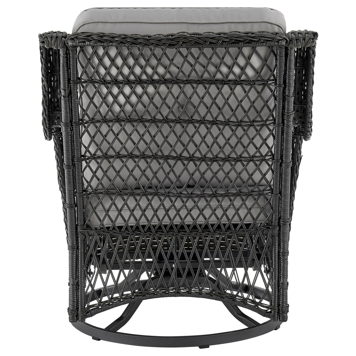 Fruttuo Patio 2-Person Seating Group with End Table with Grey Cushions by Manhattan Comfort at Eve Furniture