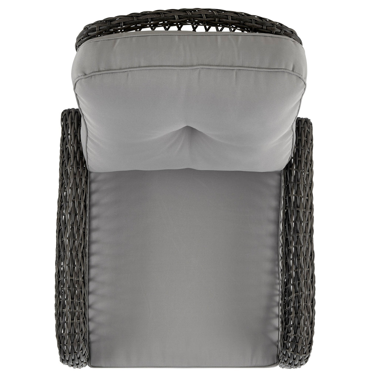 Fruttuo Patio Rocking Chair with Grey Cushions by Manhattan Comfort at Eve Furniture
