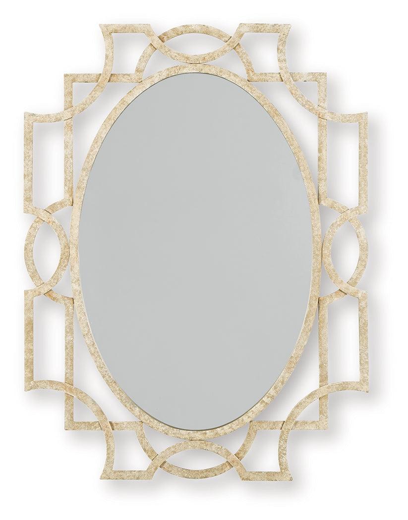 Fulkmore Antique Gold Finish Accent Mirror by Ashley at Eve Furniture