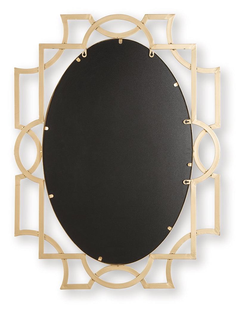 Fulkmore Antique Gold Finish Accent Mirror by Ashley at Eve Furniture