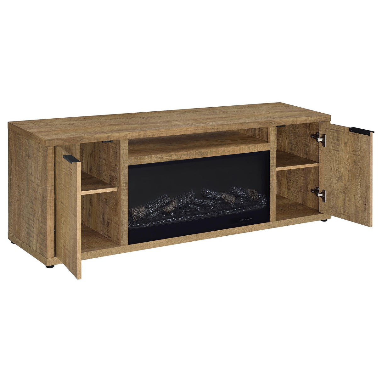 Fuller Mango 60-inch 2-Door TV Stand Fireplace Media Console by Coaster at Eve Furniture