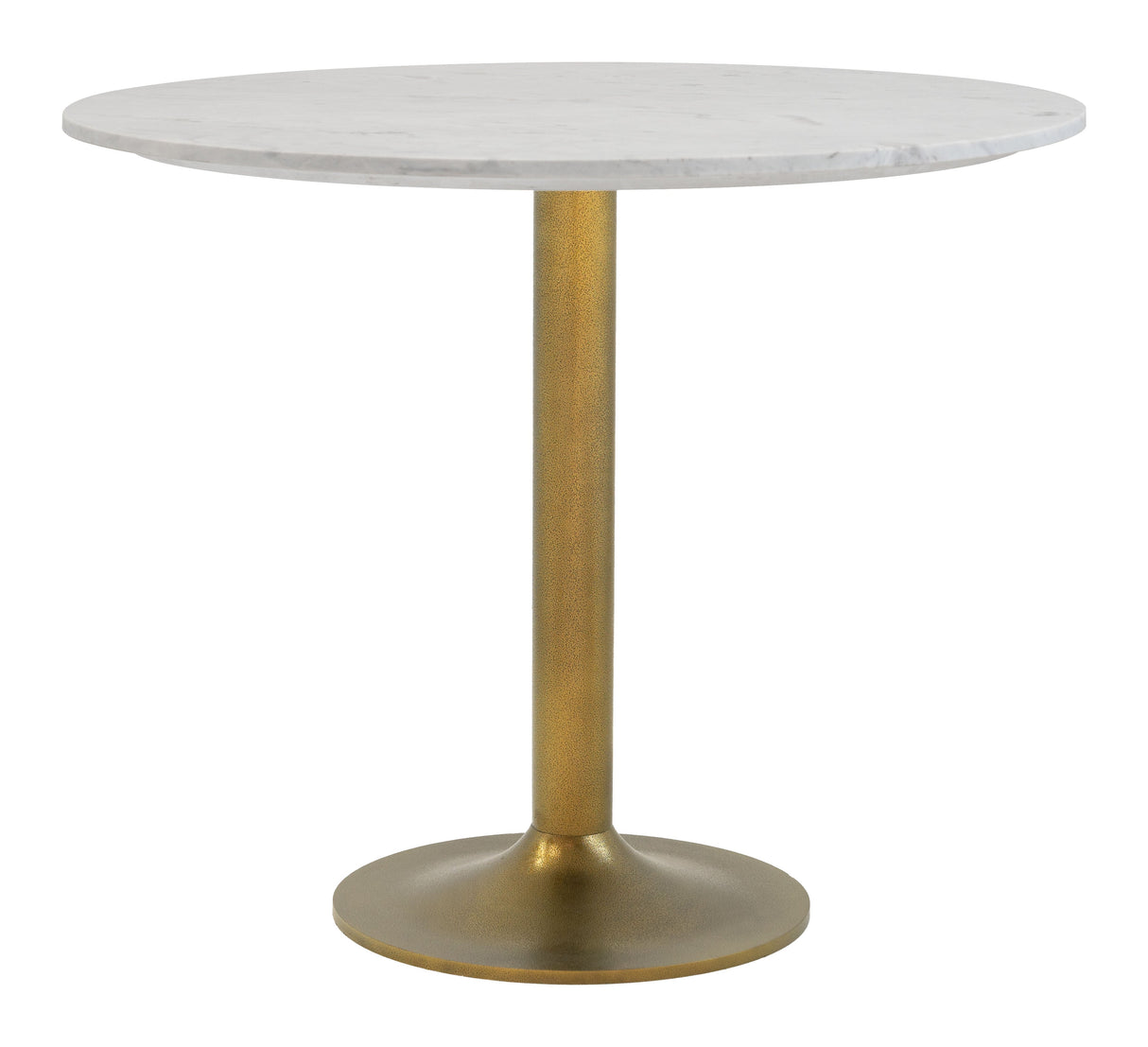 Fullerton White & Gold Dining Table by Zuomod at Eve Furniture