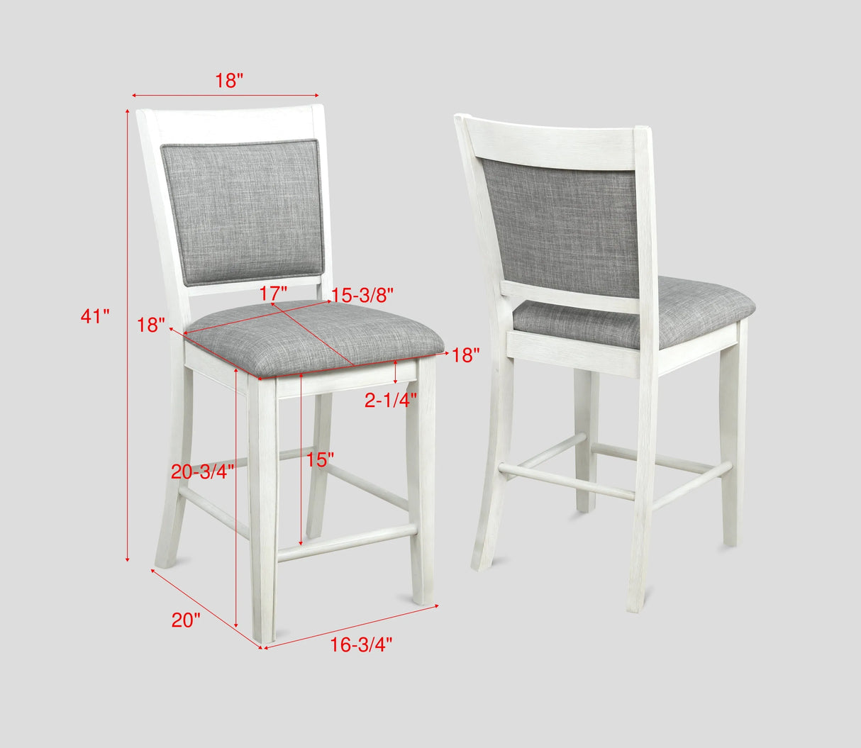 Fulton Chalk and White Counter Height Dining Set by Crown Mark at Eve Furniture